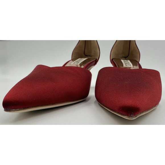 Badgley Mischka Women's Lilibeth Kitten Heels HTF Red Size 7 NWB *store display - Picture 12 of 13